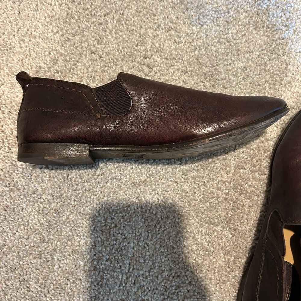 Frye leather flats.